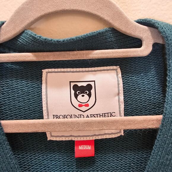 Baller's League Varsity Cardigan Sweater Size Medium - Picture 5 of 8